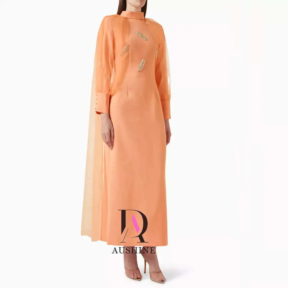 

Aushine Dress Luxury Birthday Evening Dress Ankle Length Full Sleeves Summer Elegant Wedding Party Gowns For Women Arab 2024Fu