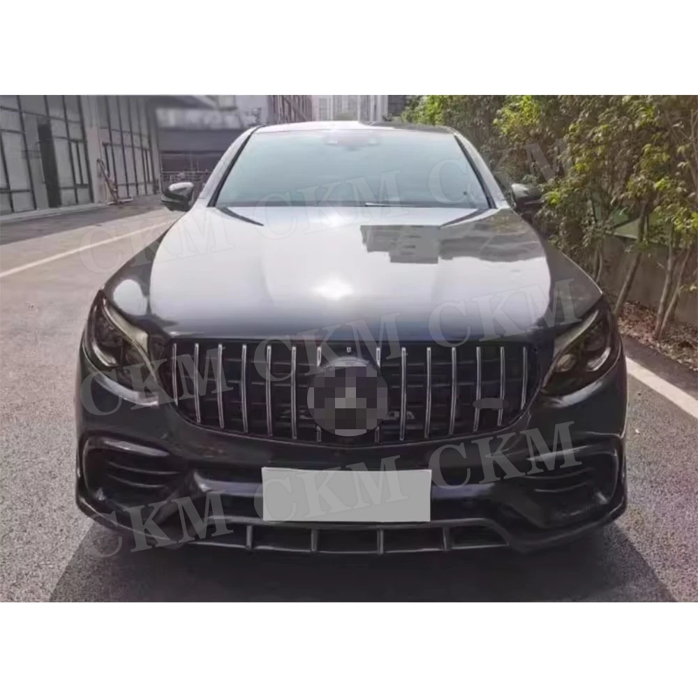 Dry Carbon Fiber Car Front Bumper Fender Splitters for Benz GLC63 AMG SUV 2020-2022 FRP Front Air Vent Body Kits Accessories - Image 4