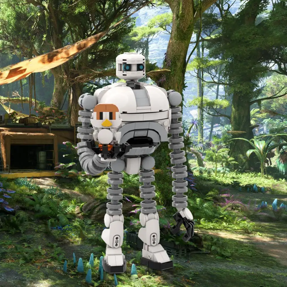 Science Fiction Series Mecha Roz Robot Model Building Block Wild Robot Animation Adventure Brightbilled Animal Assembling Toy