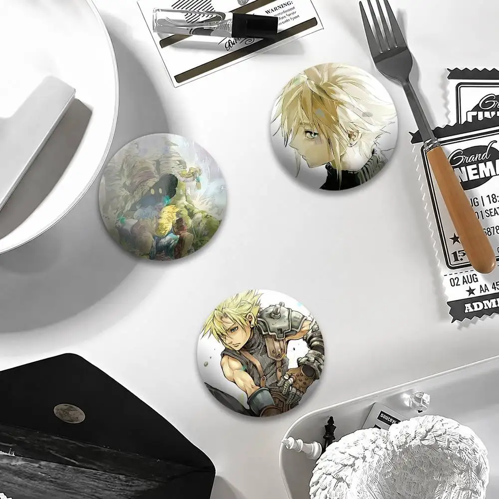 F-Final F-Fantasy Badges Creative Tinplate Button PinsBrooch Badge Clothes Backpack