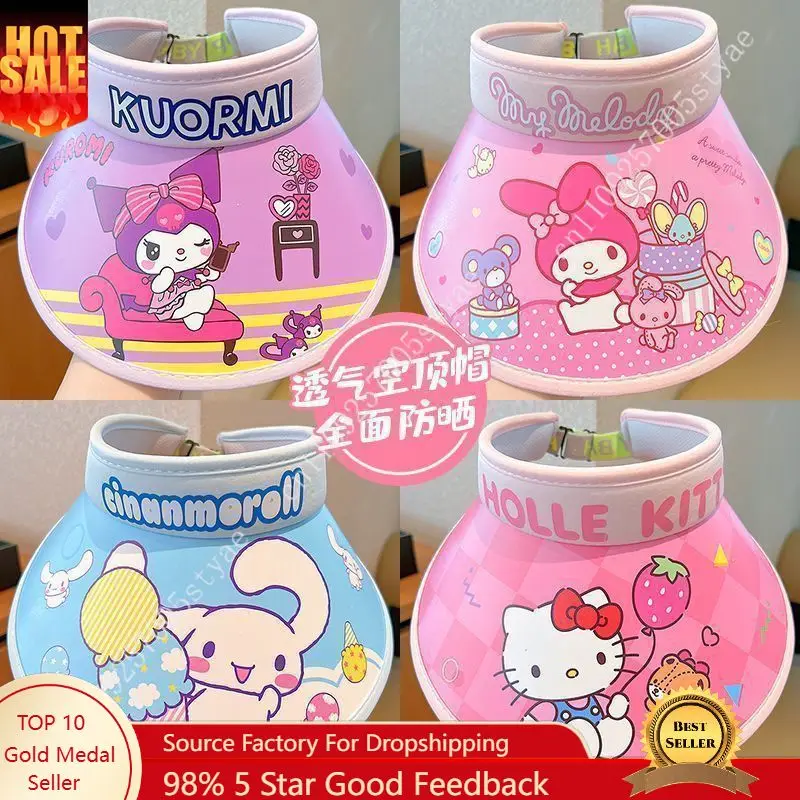 

Children's Summer Sun Hat Wide Brim Kuromi Series Boys and Girls Sun Visor Hats 2026