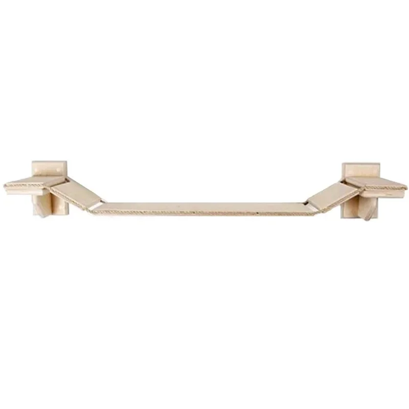 Wall cat climbing frame Suspension bridge Soft ladder Wall climbing Wall hanging cat suspension bridge Wooden