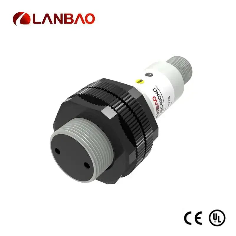 The price is for five itemsLanbao Retro Reflection 3m Sensing Distance 30v Dc 3/4 Wires M18 Photoelectric Sensor