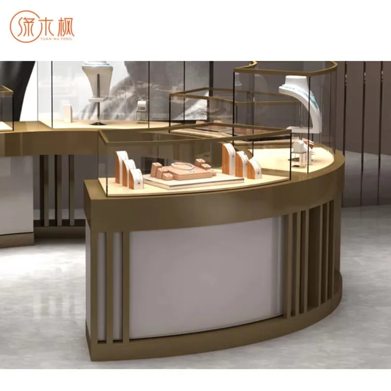 خزانة عرض المجوهرات الحديثة الراقية الأكثر مبيعًا أو أغطية المجوهرات المخصصة لعرض المجوهرات للمول