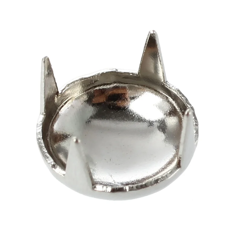 BHBD-800X Cobre 8 mm Plata Cono redondo Remache Remache Decoración punk Remache Plata