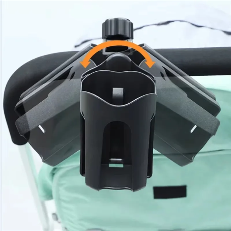 

【Flash Sale】Universal Baby Stroller Cup Holder With Mobile Phone Slot, Fits Electric Car & Bicycle, Water Bottle Holder