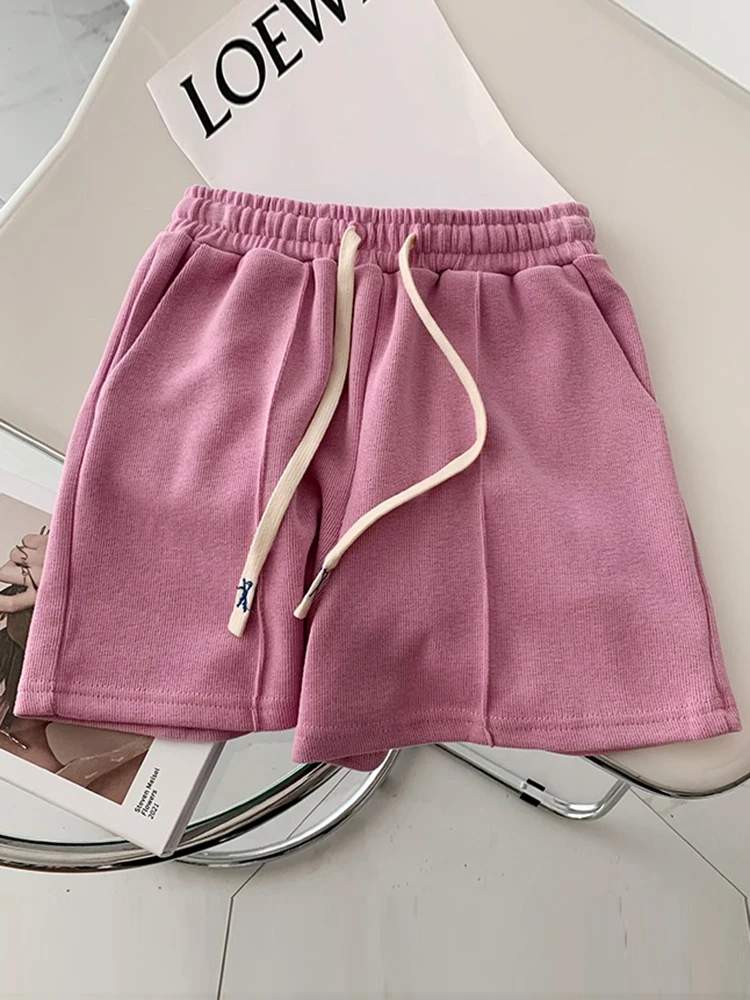 AOSSVIAO 2026 Sommer-Shorts für Damen: Elastische, süße Mädchen-Shorts im koreanischen Stil, Harajuku, schlichte graue Hosen für Studentinnen – Detail 18