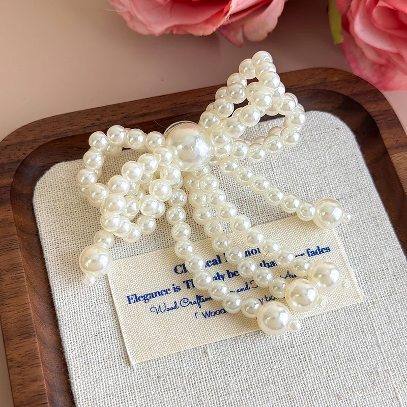 DIY Korean Beaded Flower Shoe Charms Clear Crystal Sweet Removable Clips for Jelly Shoes Sneakers Flats Decoration