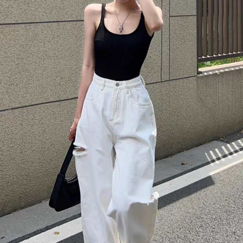 Backless Camis Women Black Sexy Chest Pad Summer Cool Streetwear Mujer Casual Simple Inner Tender Clothing Ootd 2023 Daily New