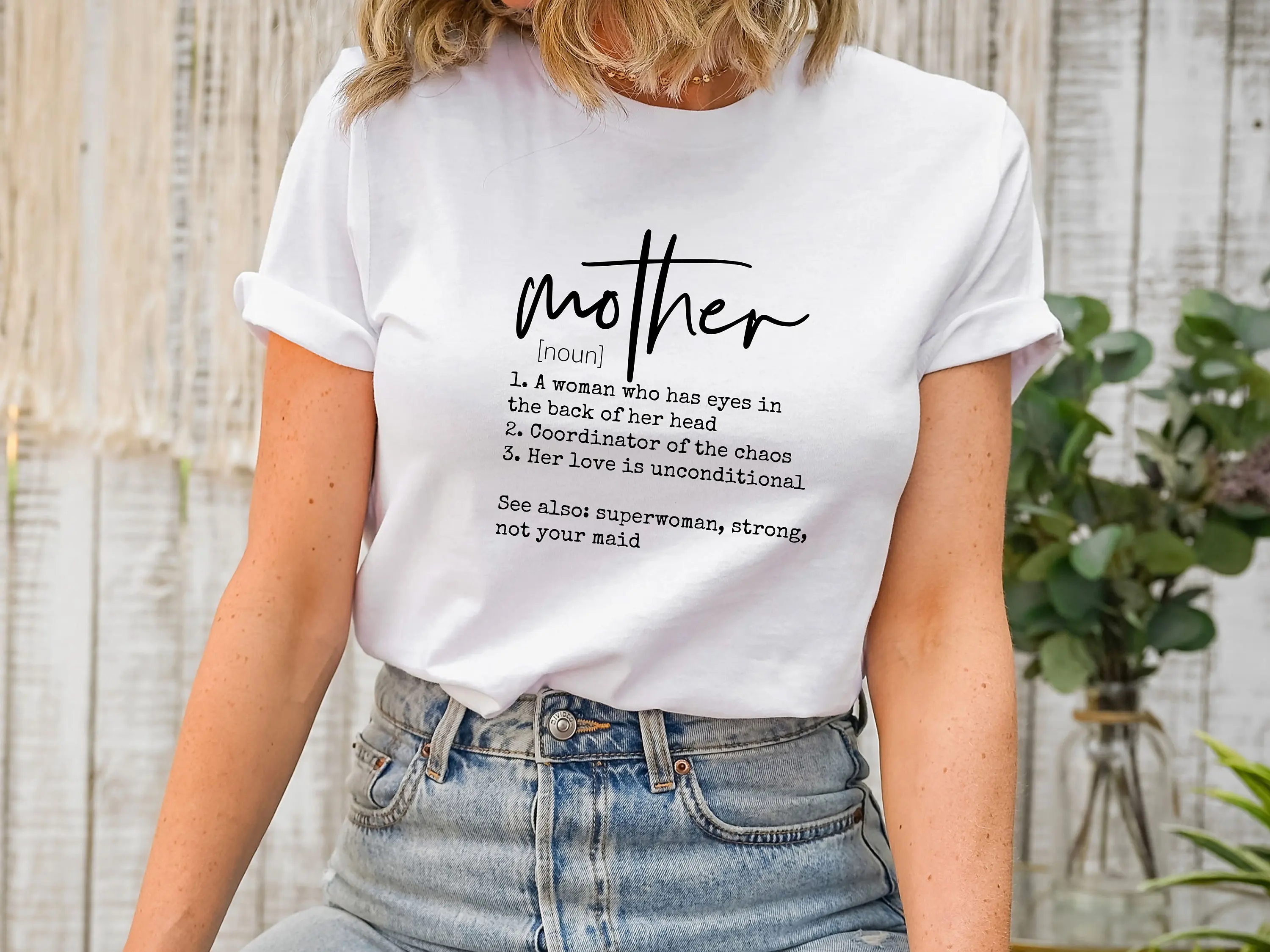 Mother Noun T Shirt Mom Life Cute Mothers Day Mother'S Mama New Trendy