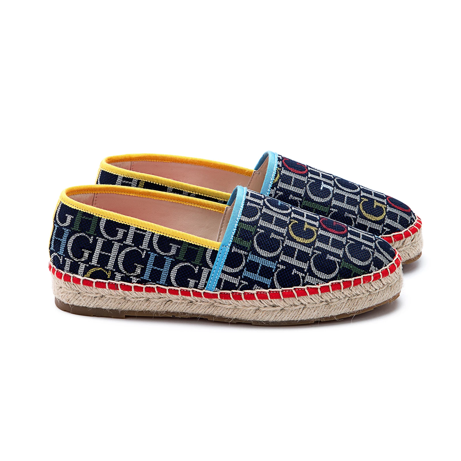 Alpargatas de Lona para Mujer Planas Slip On Casuales para Verano y Playa Transpirables Ligeras con Suela de Yute Antideslizante y Caja de Regalo Roja Diseño Natural y Sofisticado