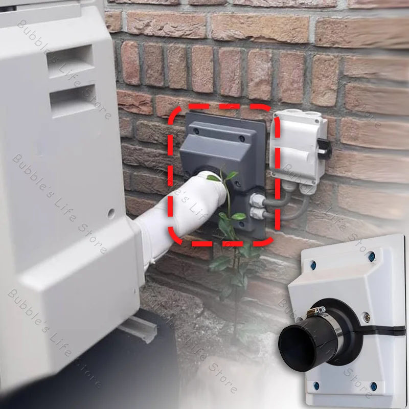 HVAC جدار اختراق خط مجموعة غطاء عدة سلك الجمعية مجموعة غطاء سبليت الجسم غطاء جدار غطاء التيار المتناوب خط مجموعة نظام تكييف الهواء