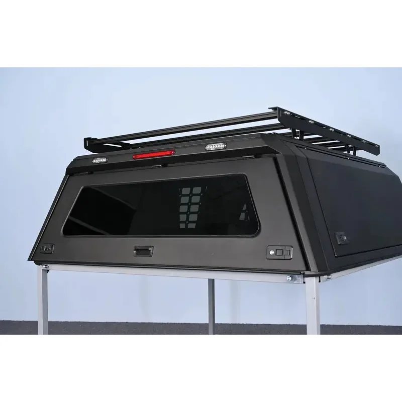 

LuoXi 4x4 Waterproof Aluminum Pickup Hardtop Topper Truck Canopy with Rack Lage F150 /RAM 1500 5.5FT