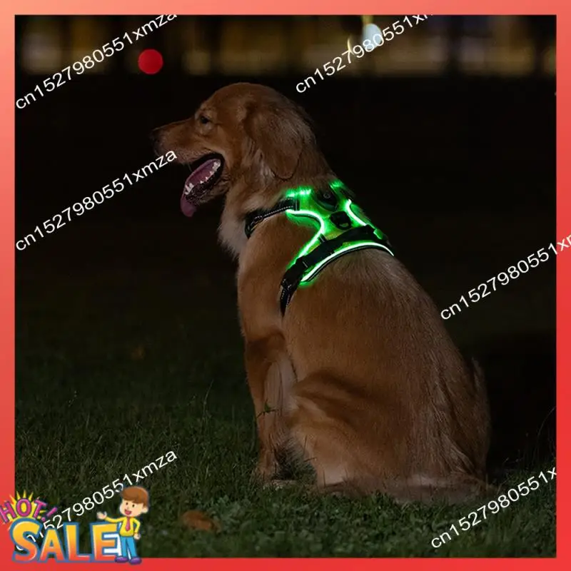 

ABCL Luminous Pet Harness Luminous Dog Harness Adjustable Luminous Pet Chest Strap
