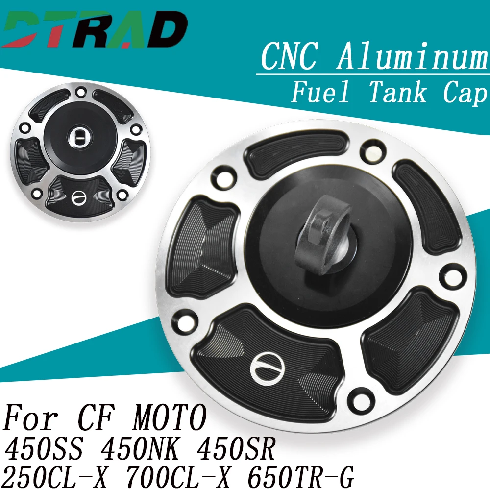 

Motorcycle Key Plug Quick Lock Fuel Tank Cap For CF MOTO 450SS 450NK 2023-2024 450SR 250CL-X 700CL-X 650TR-G Modified Parts