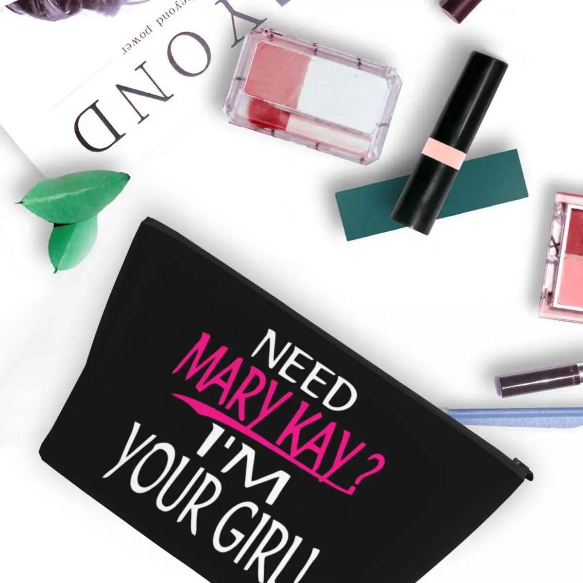 Necesita Mary Kay I_m Your Girl Mary Kay, bolsas de cosméticos para mujer, bolsa organizadora de maquillaje de viaje, estuche de almacenamiento de artículos de tocador Dopp
