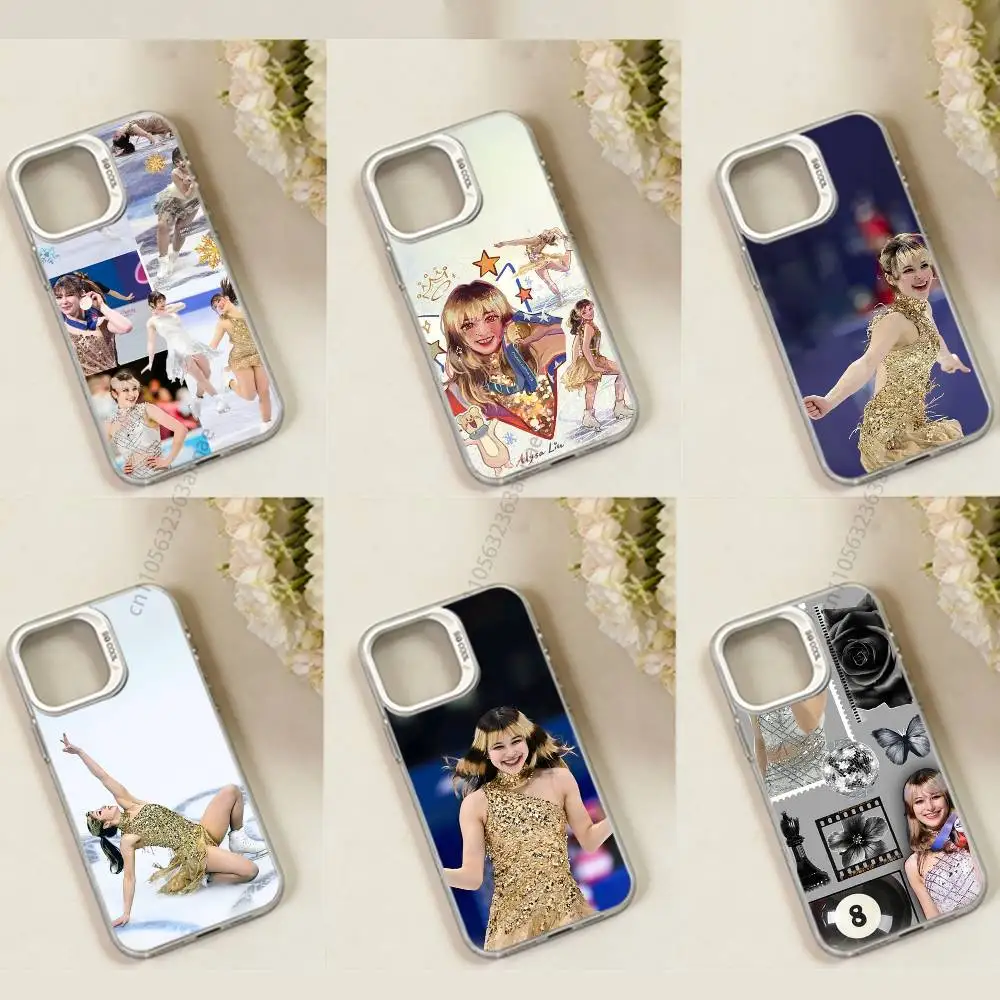 

A-Alysa Liu Gold 2026 Skating phone Case for iPhone 17 11 12 Pro Max Plus Mini Air SE 16e 14 15 16 13 Soft Shell