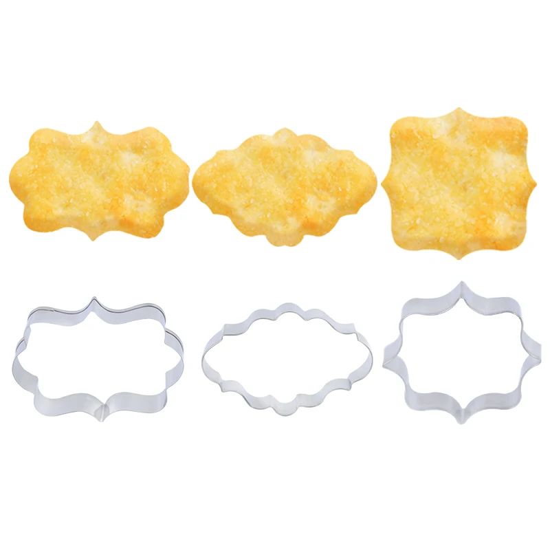 

3Pcs/Set Biscuit Mould Pastry Fondant Cookies Cutter Decorating Sugarcraft Cake Mold Wedding/Birthday/Baby Shower Party Supplies