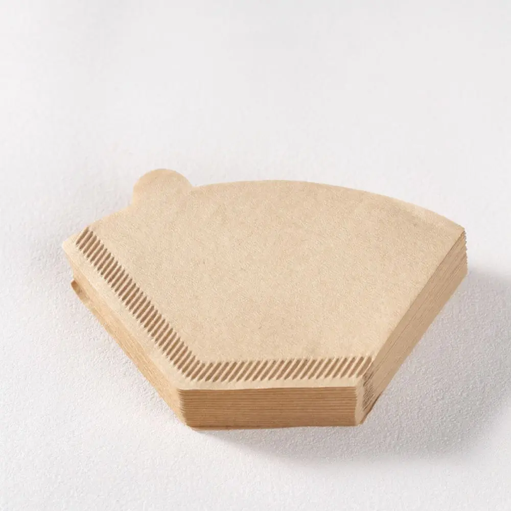 Natural Wood Pulp Coffee Filter Paper Disposable V Shape Drip Cone Pour Over Accessory High Performance Kitchen Tool
