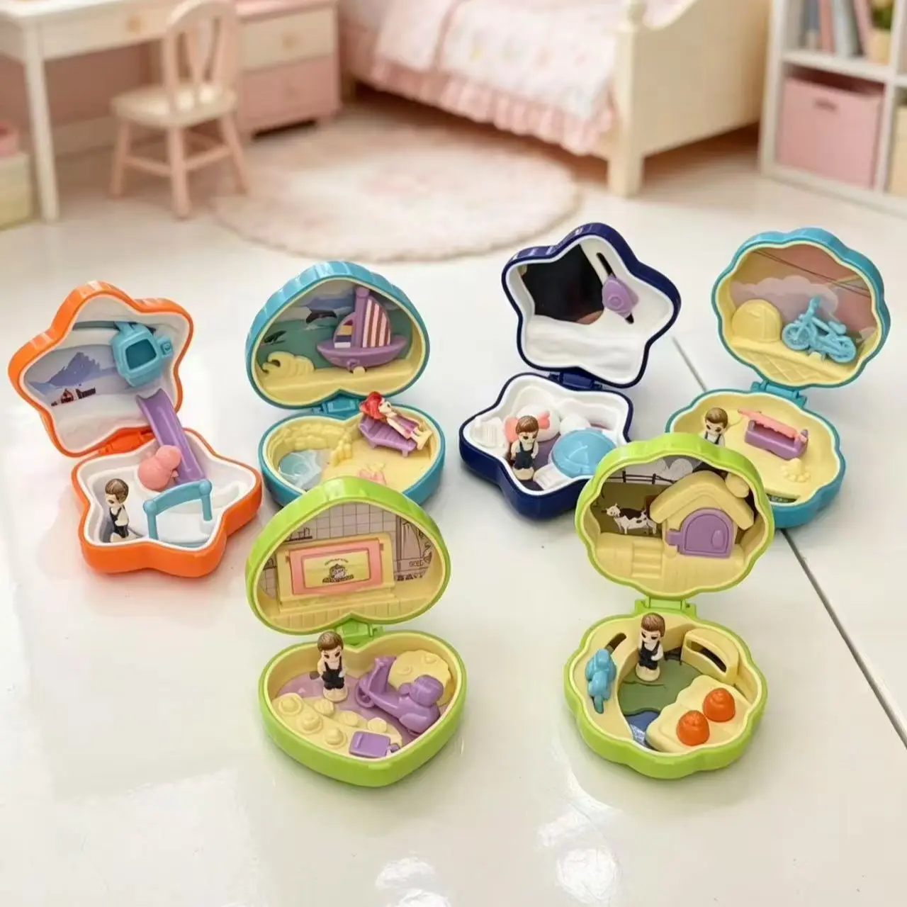 Surprise Mystery Blind Bag Mini Pocket Foldable Pretend Play Toy, Random Mini Furniture & Doll Figurine, Girls Kids Reward Birth