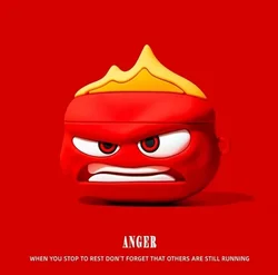 For Samsung Galaxy Buds 3 Case,Inside Out Anger Silicone Earphone Cover For Samsung Galaxy Buds 3 Pro Case For Kids Boys Girl