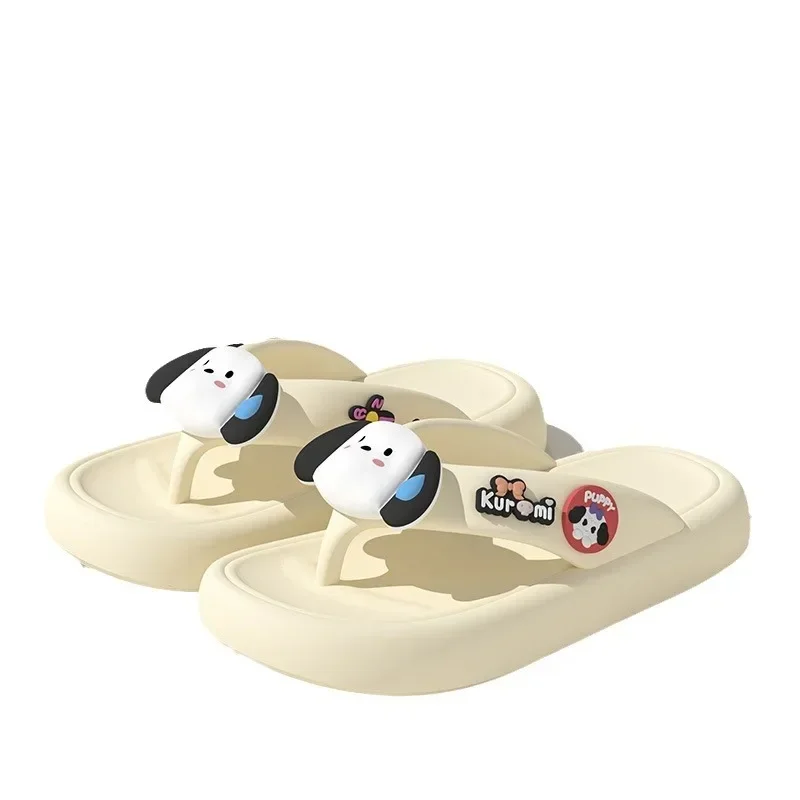 Summer Women Cartoon Slipper Indoor Casual Soft Soled Flip Flops Bathroom Anti Slip Platform Sandals Outdoor Beach Slides Shoes