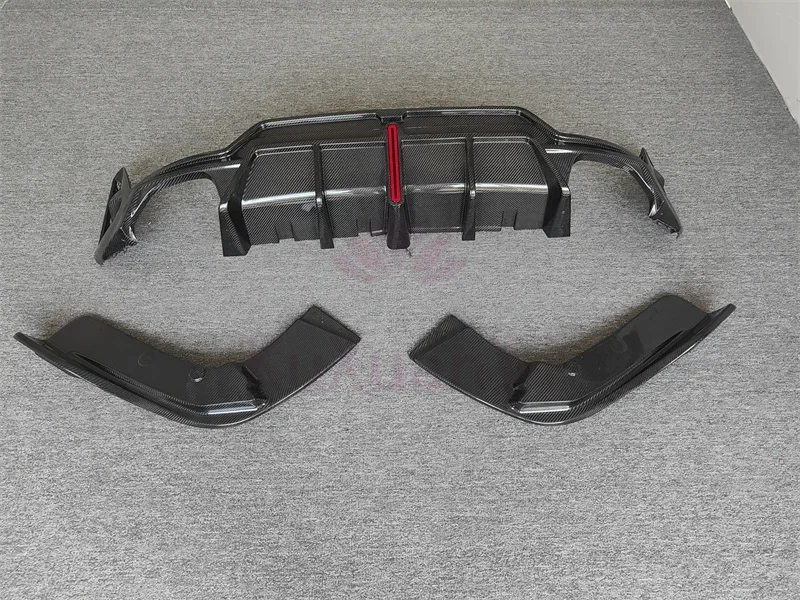 Used for BMW's new 3 series G20 G28 true carbon fiber A style rear bumper   diffuser body kit