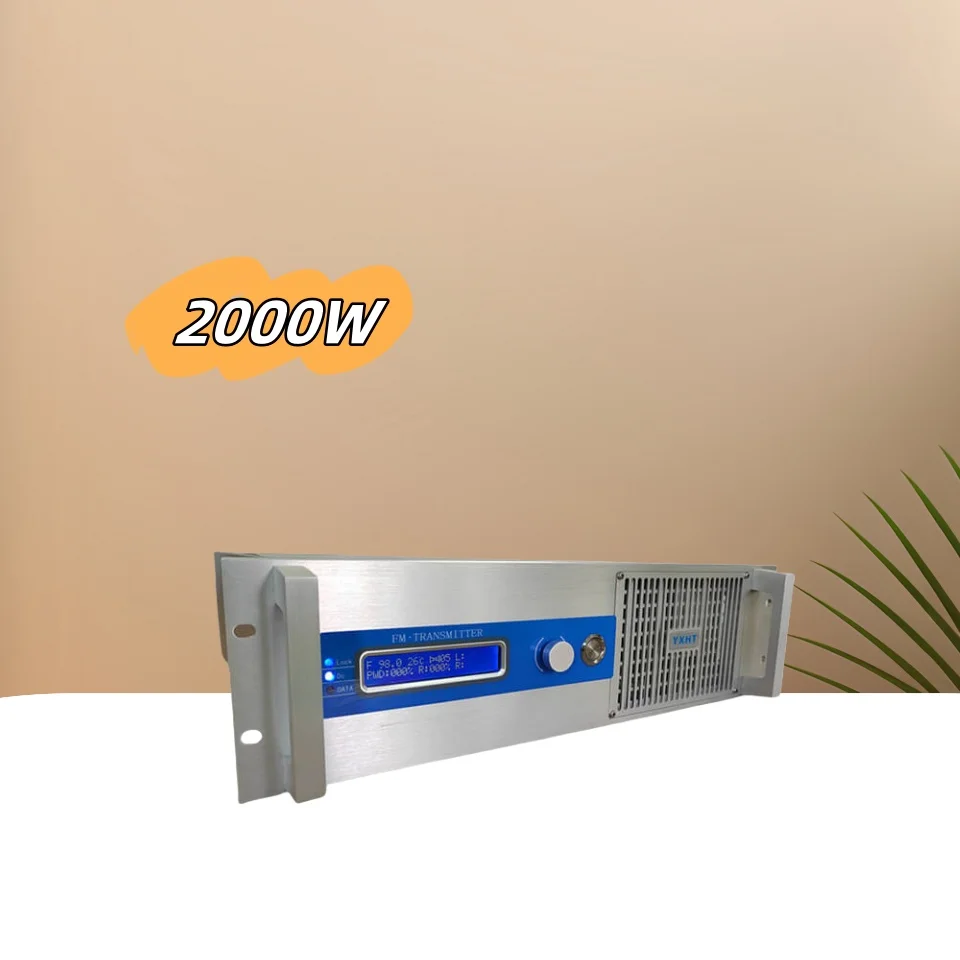 

YXHT-1, 2KW (2000W) FM Broadcast Transmitter 120KM Long-Distance Stereo Radio Station Equipment