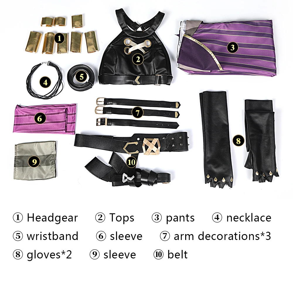 Jinx Cosplay League Of Legends LOL Jinx Arcane Cosplay Costume Game Suit Halloween Carnival Party Role Play Clothing