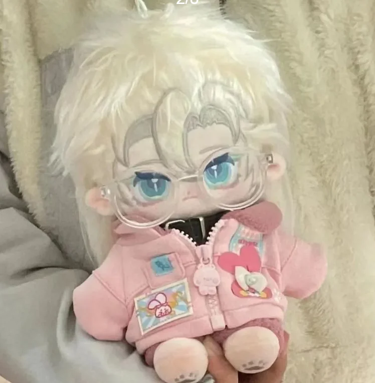 

20cm Game Genshin Impact Albedo Plushies Figure Soft Plush Dress Up Doll Body Ears Cosplay Props Kids Xmas Gift