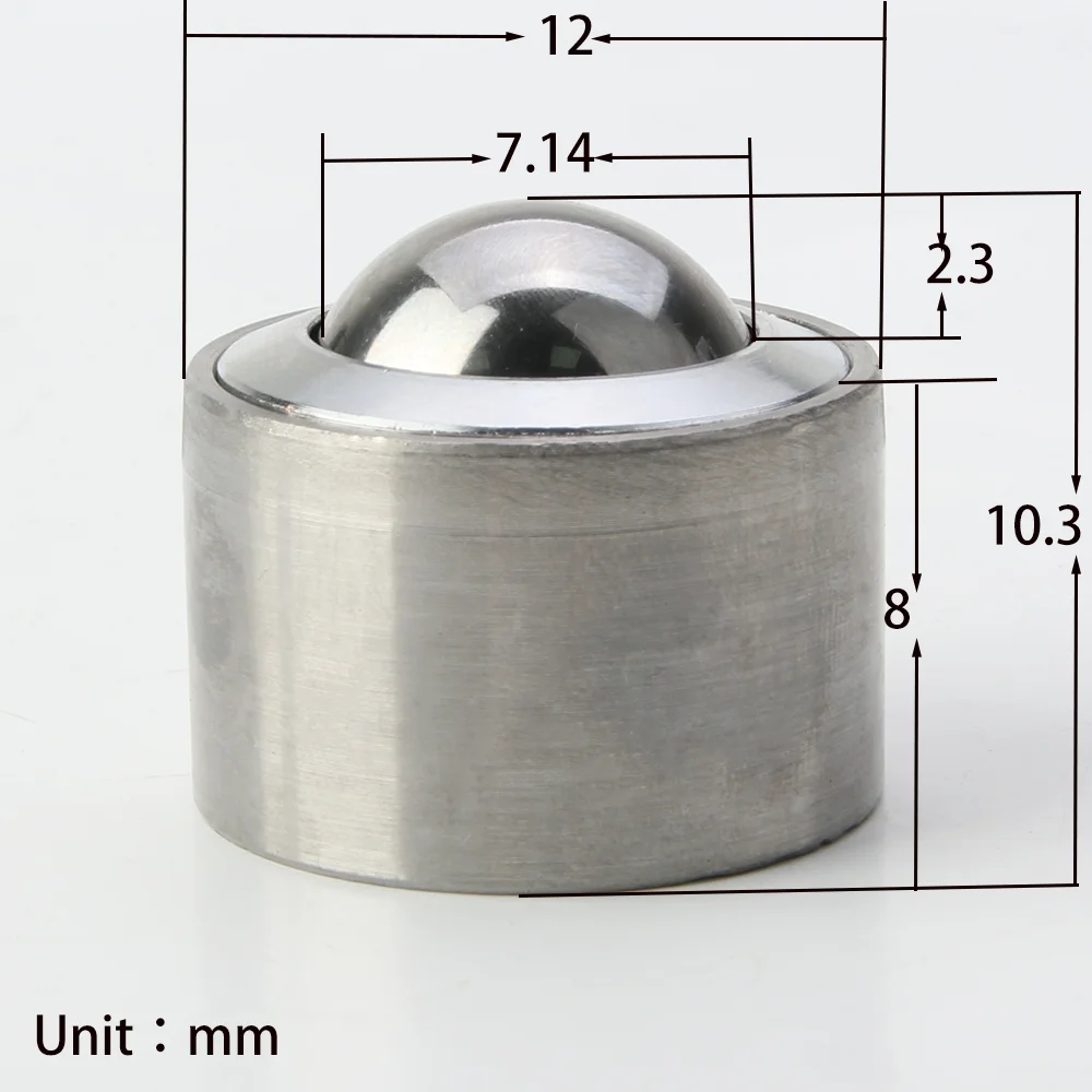 Imagem -06 - Transferência de Esferas de Aço de Capacidade de Carga Rolo Transportador de Carga Ksm8 Rolamentos de Esferas 5kg Saída de Fábrica Unidade de
