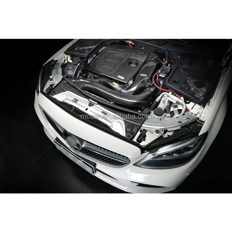 메르세데스-벤츠 M264 1.5/2.0T 2019+ 엔진 커버용 정밀 제작 자동차 액세서리 드라이 카본 파이버 엔진 후드