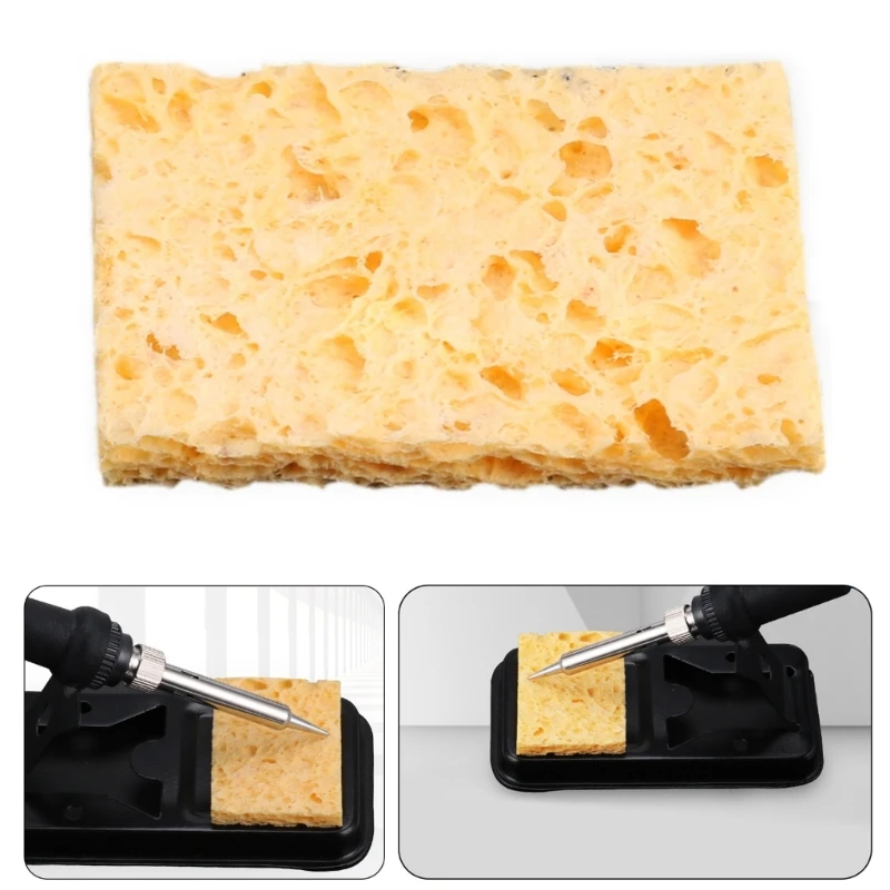 5 pcs Listrik Solder Besi Pembersih Pad Spons Tinggi 37JD