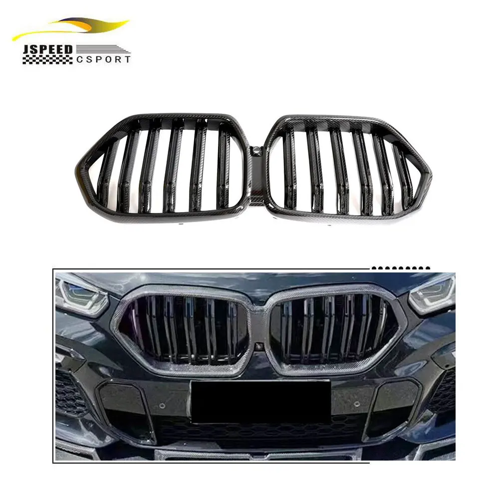 

Подходит для передней решетки из углеродного волокна BMW G06 X6 F96 X6 2020-2021.