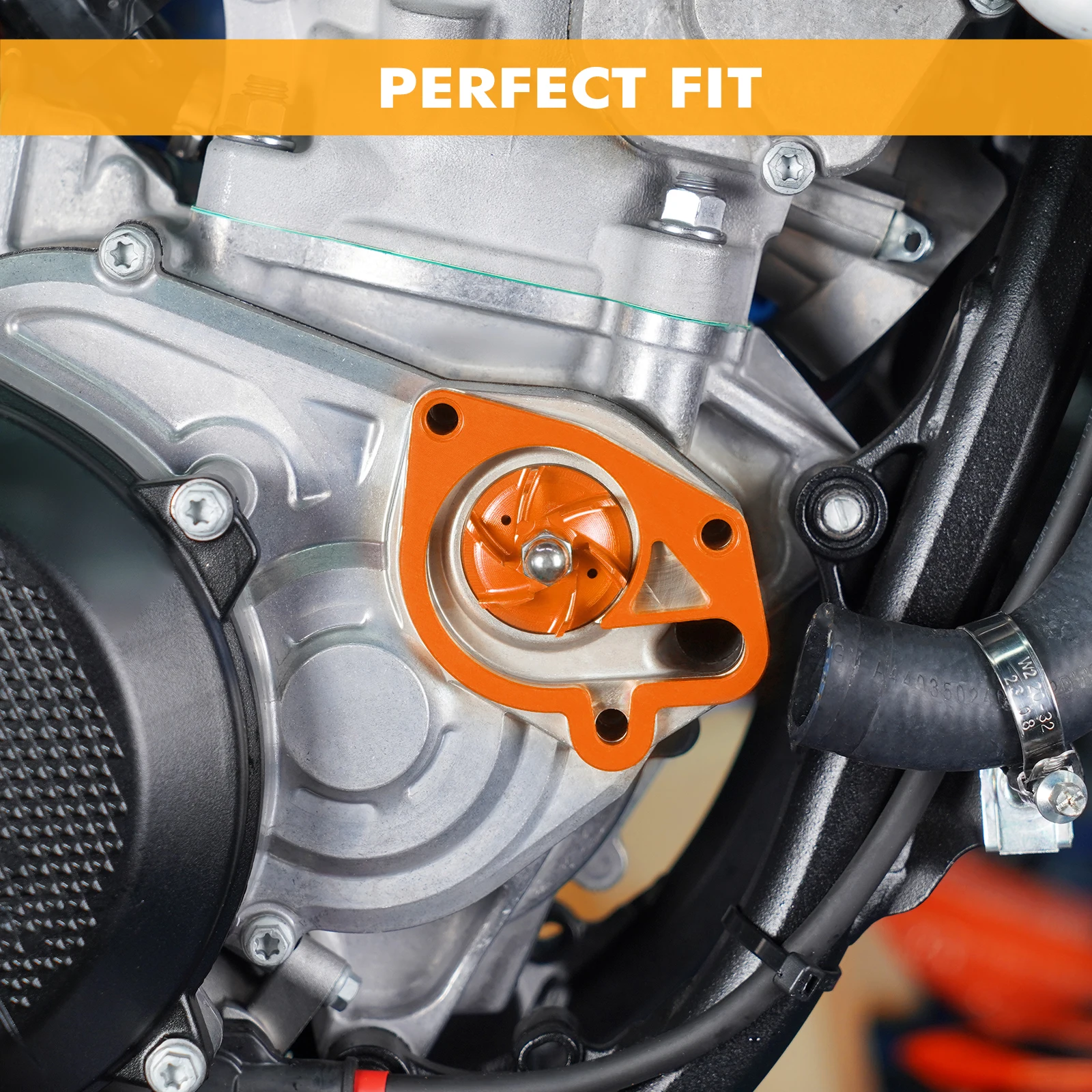 NICECNC For 2024 KTM EXC 300 EXCF 350 SX 125 SXF 450 Husqvarna TE 300 TE 250 GasGas EC 300 Water Pump Cooler Impeller Spacer Kit