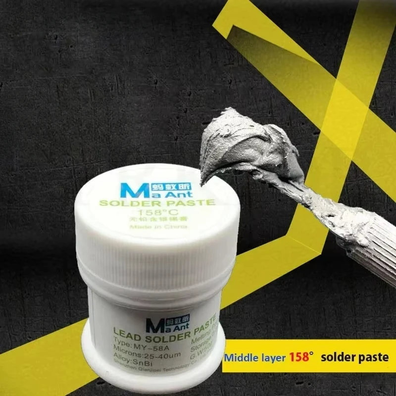 MaAnt Tin Paste Silver-Containing Welding Flux Soldering Paste For iPhone/Samsung Motherboard Middle Frame Repair