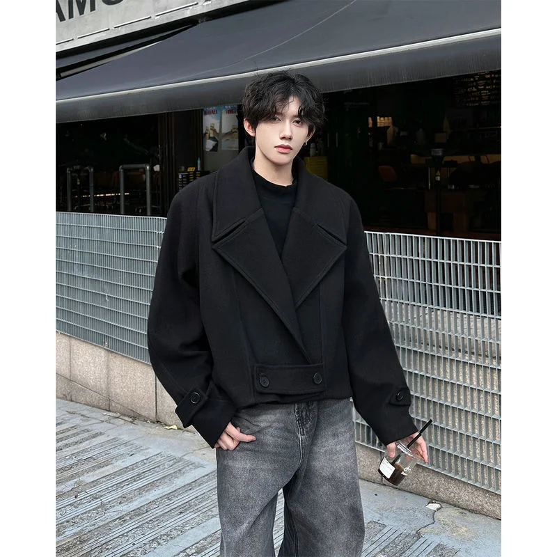 

Мужская куртка из шерстяной смеси, очень большого размера, ветрозащитная, для активного отдыха и спорта, практичный стиль