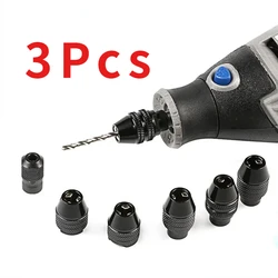 3 Pcs M8/M7 Mini Drill Chuck Accessory for Dremel Rotary Tool and  Grinder   Faster Bit Swaps  Accessoy