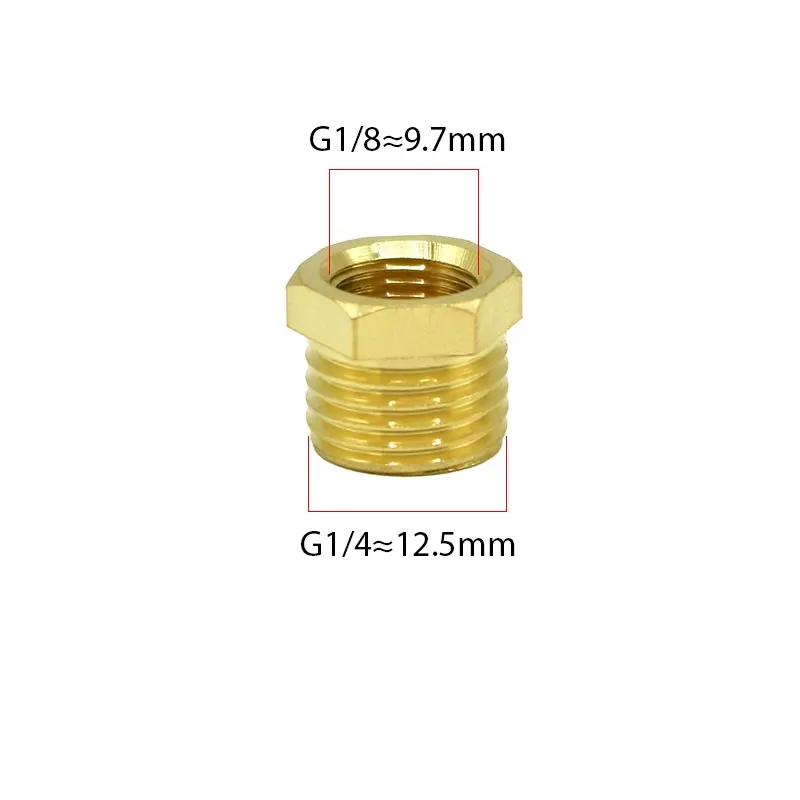 1/8" 1/4" 3/8" 1/2" 1" 3/8" 2" Außendurchmesser Außengewinde Außengewinde Messing Rohrverbinder Kupplungsadapter Fittingverbindung