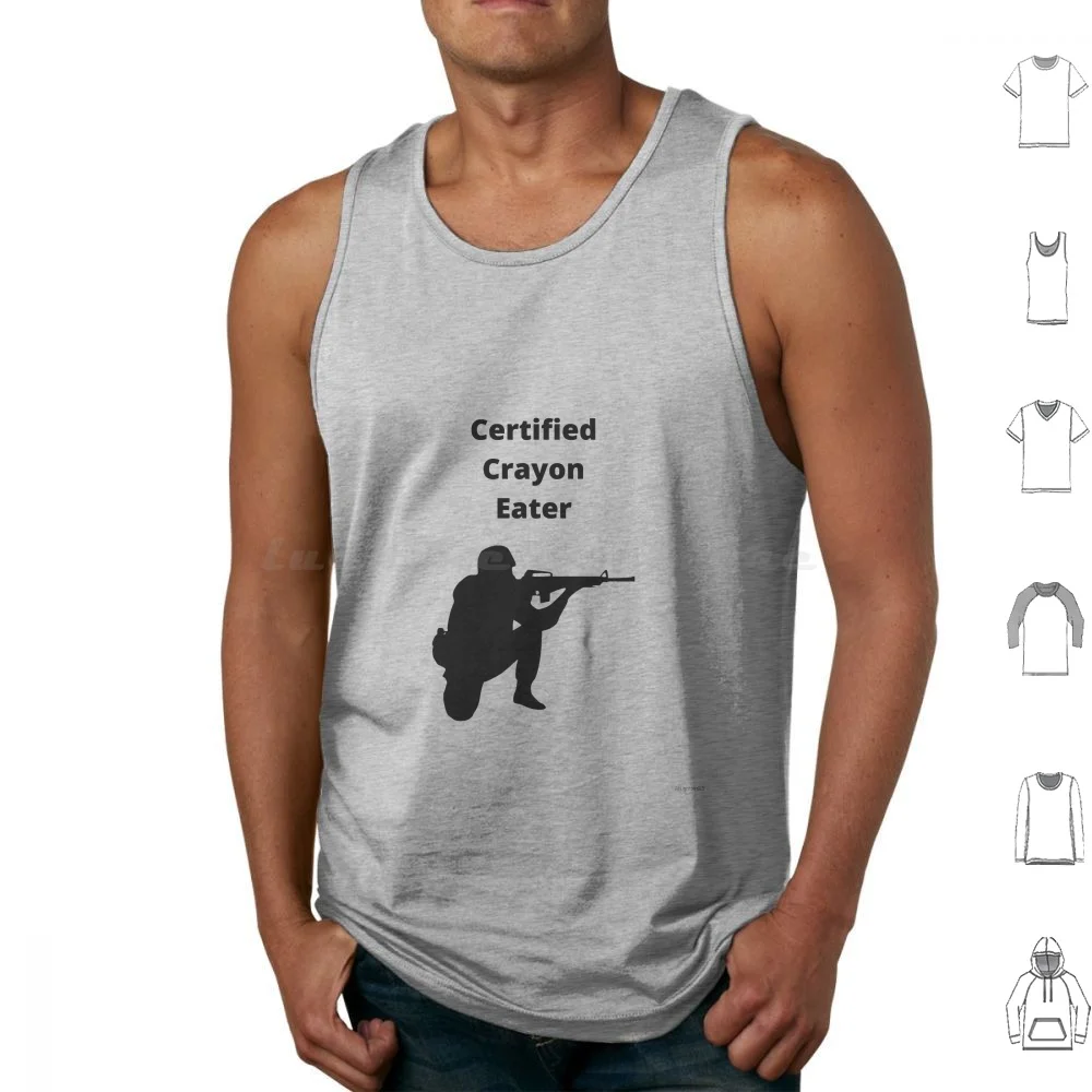 Certified Crayon Eater Tank Tops Vest Sleeveless Marine Marines Usmc Marine Corps