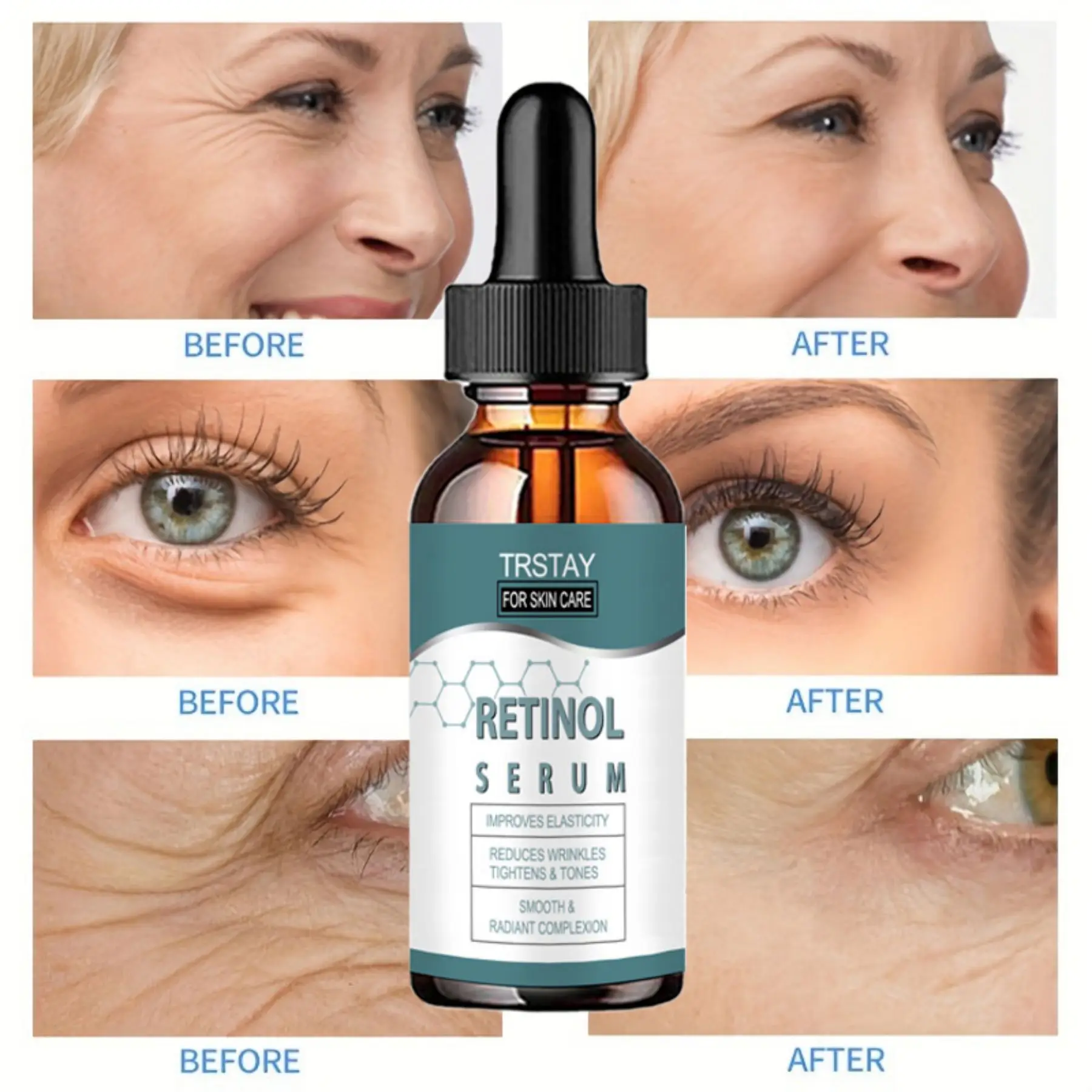 TRSTAY Retinol essence removes wrinkles on your face, leaving you young and beautiful