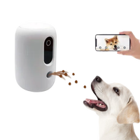 Custom Logo HD Camera Automatic Pet Feeder Wifi Smart App Remote Control Throwing Food Dog Treat Dispenser