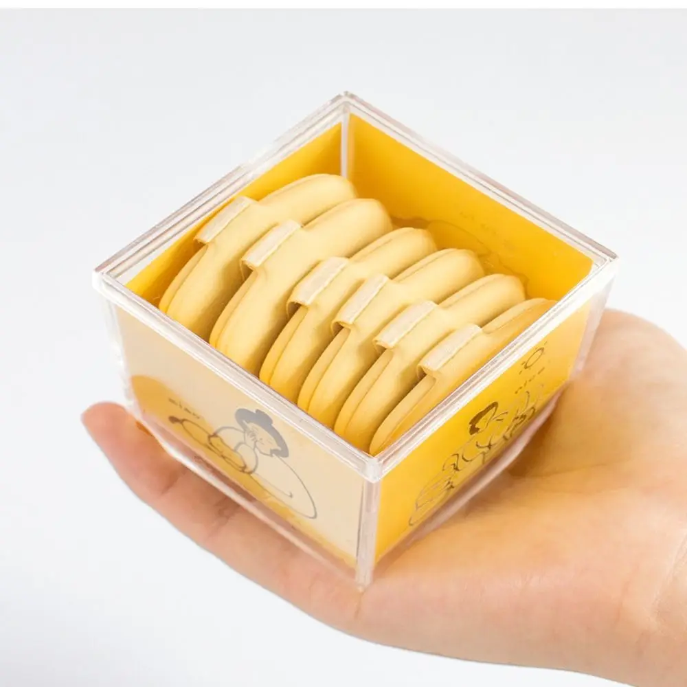 1/2/6/8/12PCS Butter Biscuit Powder Puff Double Side Square Breathable Makeup Tools Ultra Soft Liquid Foundation Puff