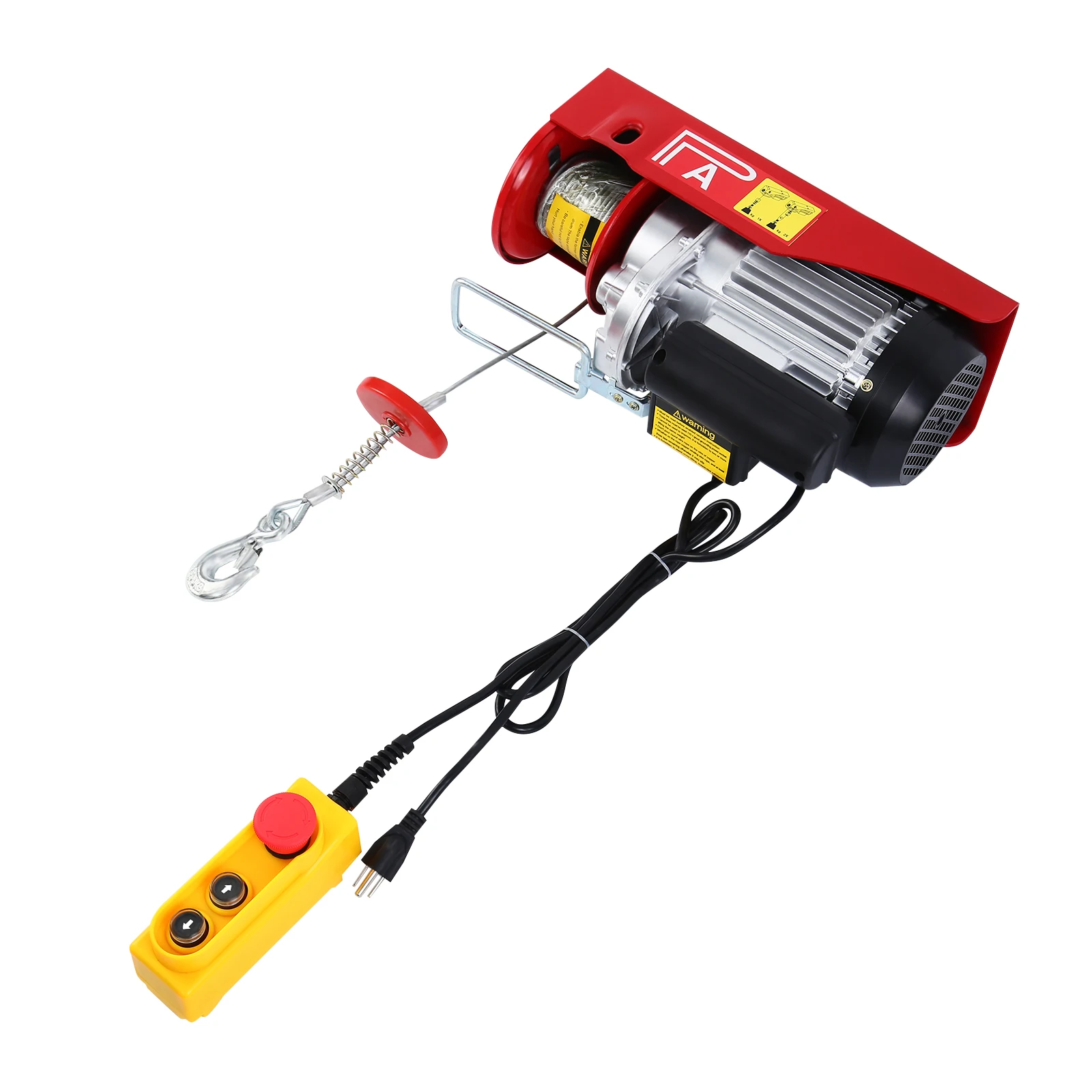 300/600KG Elektrische Winde Motor Winch Hoist Seil Hoist mit fernbedienung Für home shop werkstatt