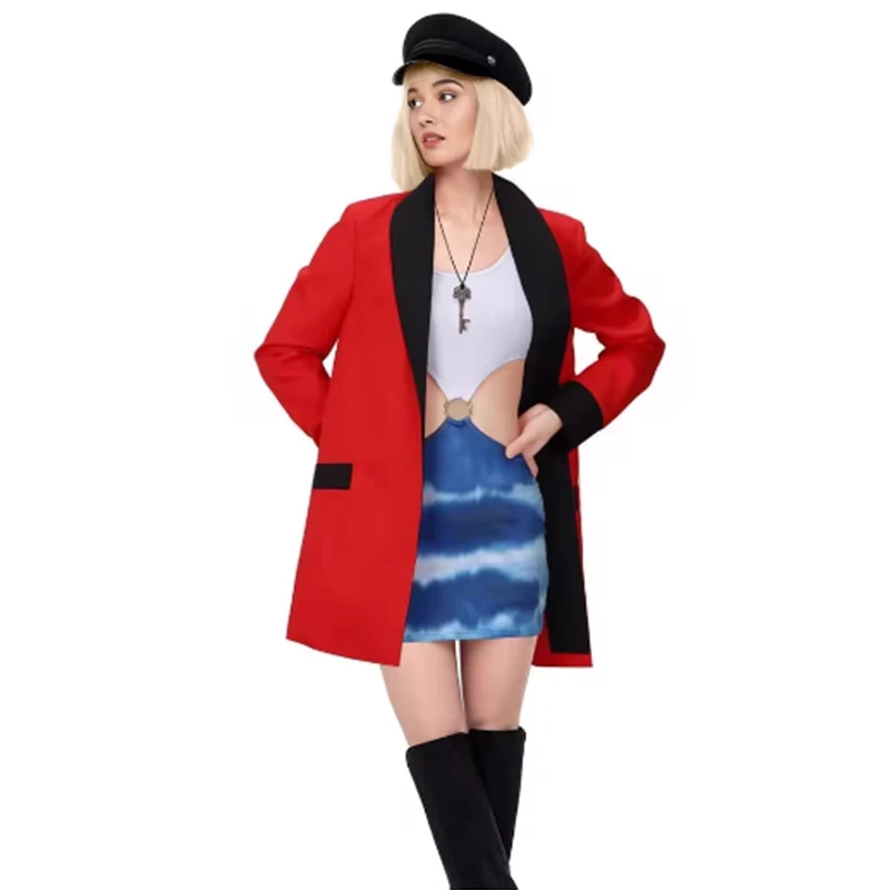 

Movie Pretty Woman Cosplay Vivian Coat Jumpsuit Cloth Women Party Disguise Roleplay Halloween Costume Carnival Outfit Suit