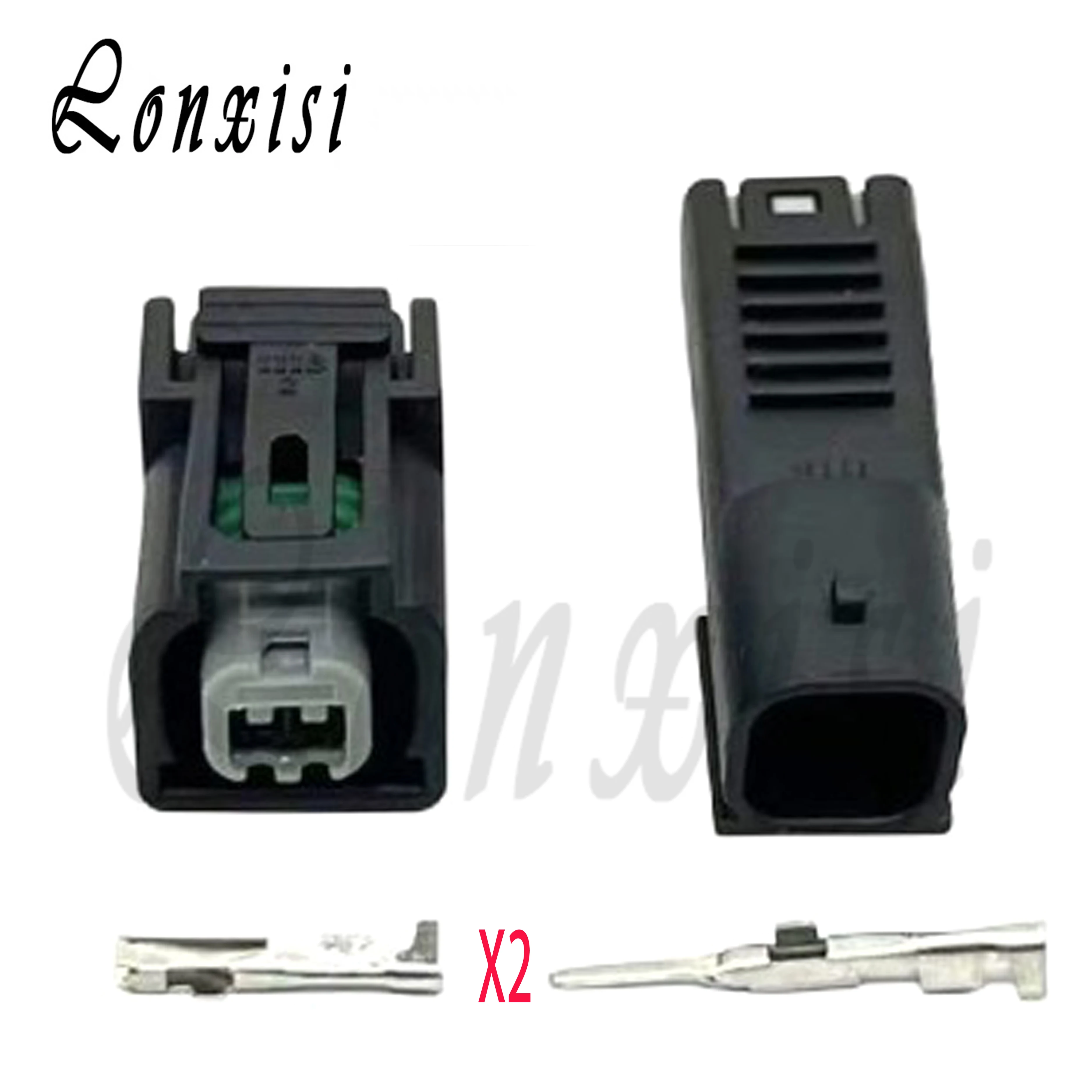 

1 Set 2 Pin Male Female Auto Fuel Injector Electronic Waterproof Connector 6189-6904 Wire Harness Plug CB400 For Honda