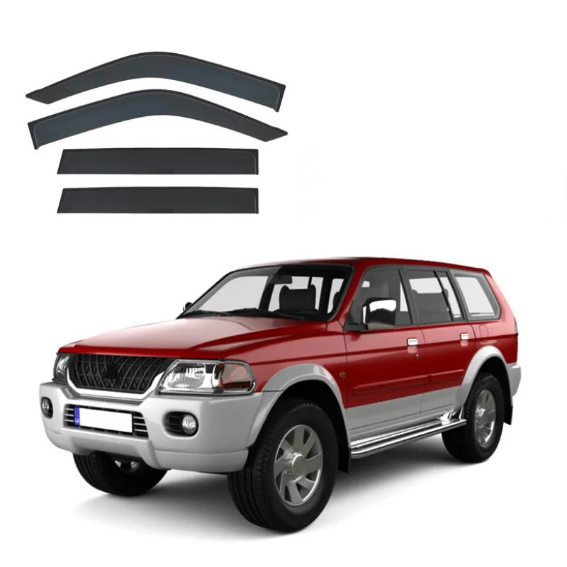 Window Visor Rain Guard Side Window Deflector Weather Shield For Mitsubishi Pajero Sport 1998 1999 2000 2001 2002 2003 2004-2023