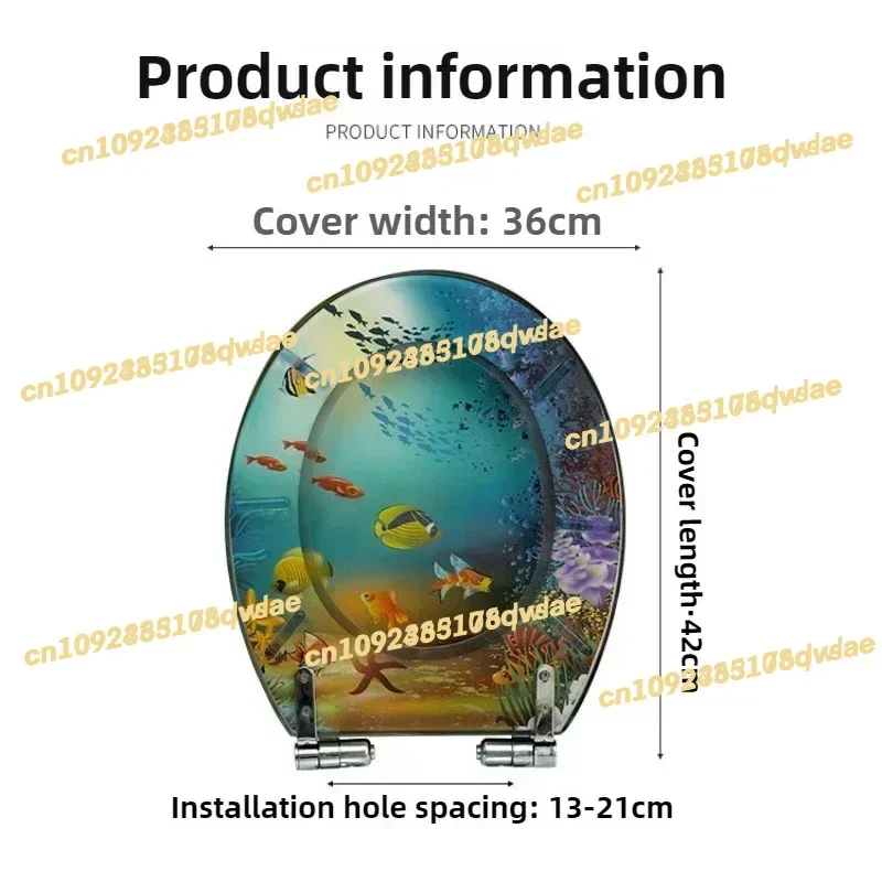 اليوريا الفورمالديهايد الراتنج غطاء المرحاض العالمي سميكة المرحاض اكسسوارات الحمام عازلة تفكيك سريع كتم