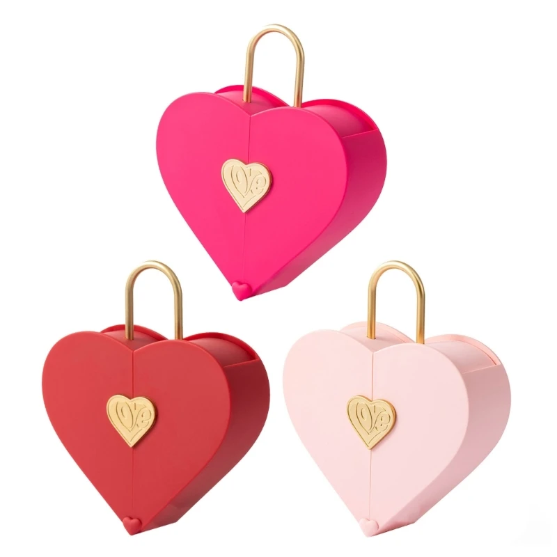 

Versatile Jewelry Case Heart Storage Box for Necklaces/Earrings/Rings/Bracelet Jewellery Storage with Heart N2UE