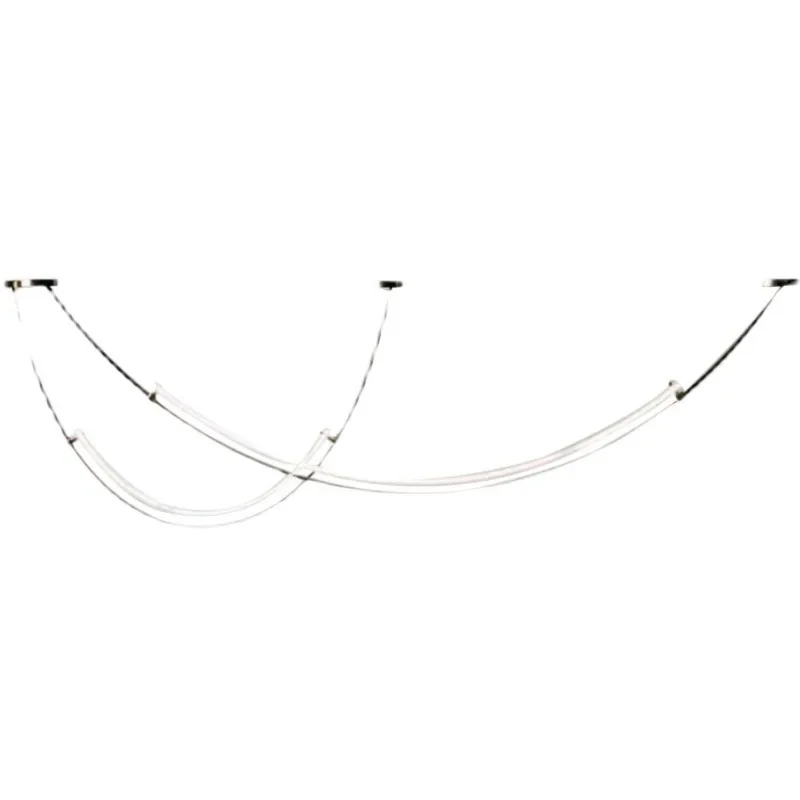 

Nordic restaurant chandelier, curved line, living room chandelier